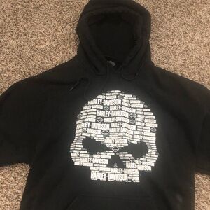 Harley Davidson Men’s Size L Pullover Sweatshirt, Hoodie, Military Overseas Tour